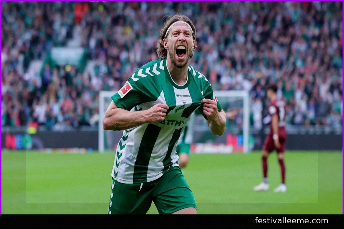 Bremen celebra a Mitchell Weiser, el héroe del partido